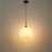 1 - Light Ribbed Frosted Glass Globe Pendant Light-73764690