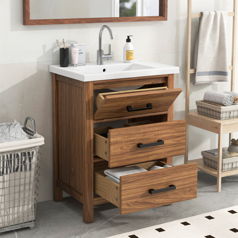 24.4'' Single Bathroom Vanity with Top