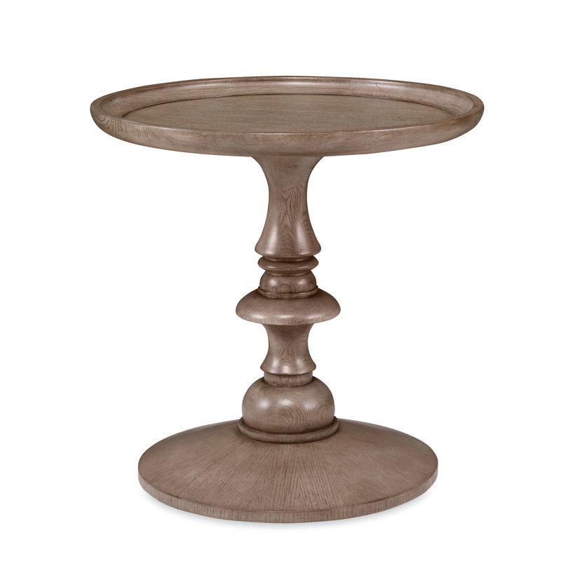 Casa Bella Solid Wood End Table, Gray