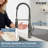 MASO Touchless Spring Kitchen Faucet with Pull-Down Sprayer, Fahrenheit Temperature Display, 3 Spray Modes, 360° Swivel, Single Handle for RV, Farmhouse, Camper, Laundry & Bar,Brushed Gray-125898240
