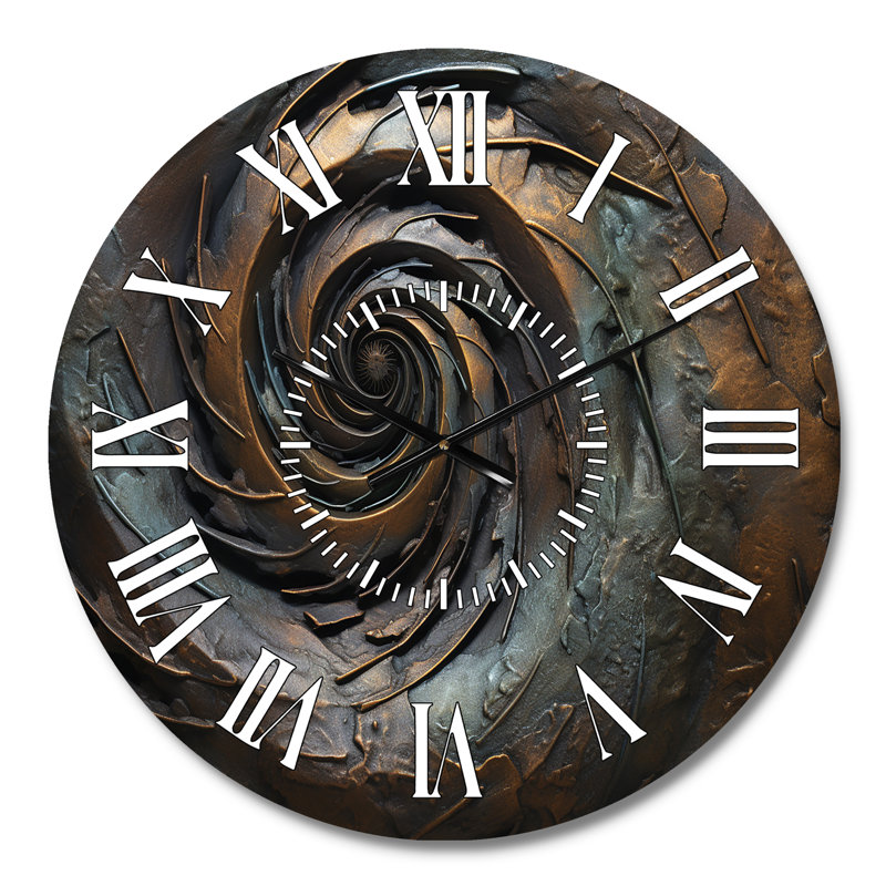 Horloge murale tourbillon bronze, Médium