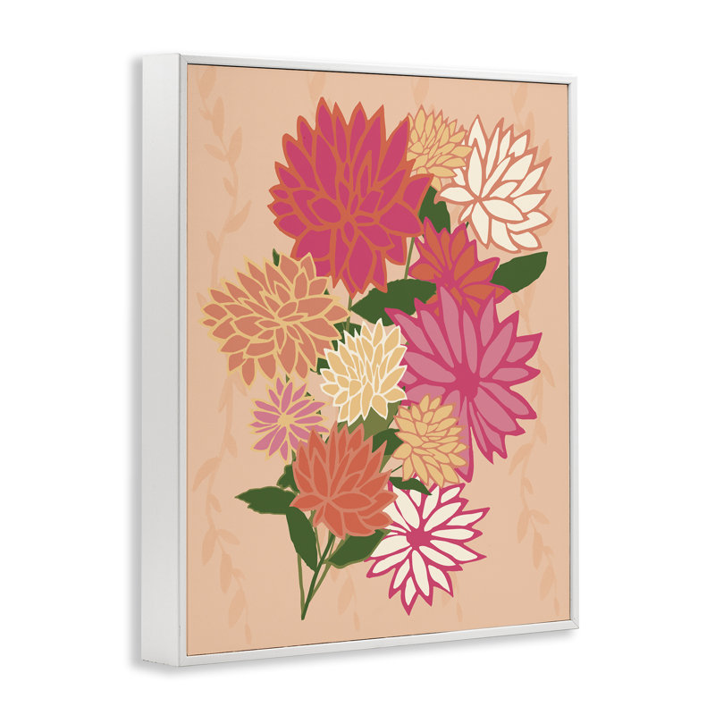  «Dahlia Petal Outline», estampe numérique par Michelle Ingari Designs, H 30 po x l 24 po