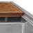 Ruvati 33 x 22 inch Workstation Drop-in 40/60 Double Bowl Topmount Rounded Corners Kitchen Sink