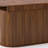 Extendable Dining Table – Modern Arc-Shaped Design With Striped Legs, Walnut Solid Wood Look, Seats 4–6