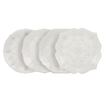 French Perle Groove Dessert Plates, Set of 4 – Lenox Corporation