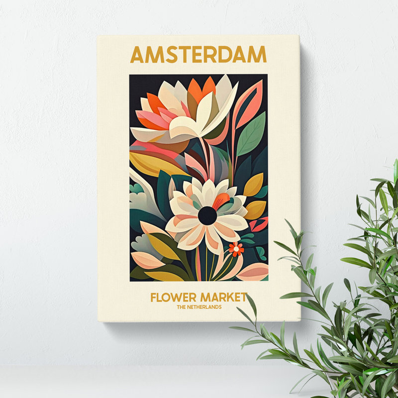 XMKTMKT-46 Amsterdam Flower Market Exhibition 12 - Wrapped Canvas Print, 50cm H x 35cm W x 3cm D
