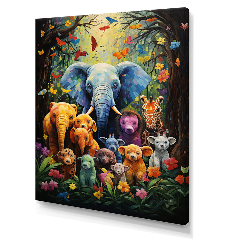 Aire de jeu bleue, aire de jeux pour enfants I - Art mural pour chambre de bébé, Toile tendue, H 32 po x l 16 po x P 1 po