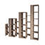 Modern Staircase Design Divider Bookcase with 21 Open Shelves-24383732