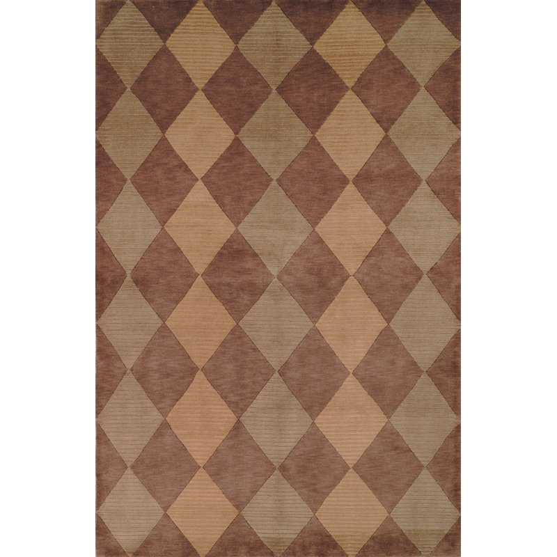 Tibetan Shag Hand-Woven Brown Area Rug, Rectangle 8' x 10'