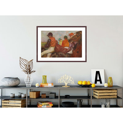 «The Jockeys» par Edgar Degas, impression giclée encadrée