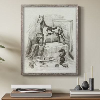 A Gentleman VI, reproduction encadrée - bois massif