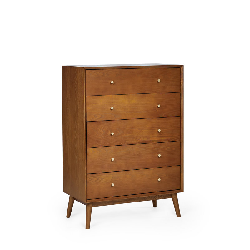 Barchov 84cm W 5 - Drawer Chest of Drawers