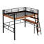 Lit mezzanine en métal avec bureau intégré-289477937