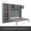 Grand lit escamotable mural avec armoires-1449891104