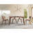 Casson 5Pcs Walnut Finish Dining Room Set
