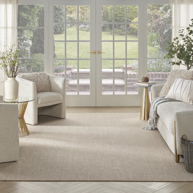 Cafiero Jute Ivory Modern Indoor/Outdoor Rug