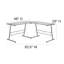 Space Saving L-Shaped Computer Corner Gaming Desk-716380354