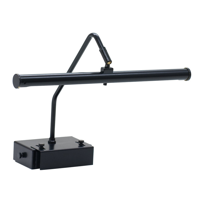 Pennie Metal Piano Lamp, Black