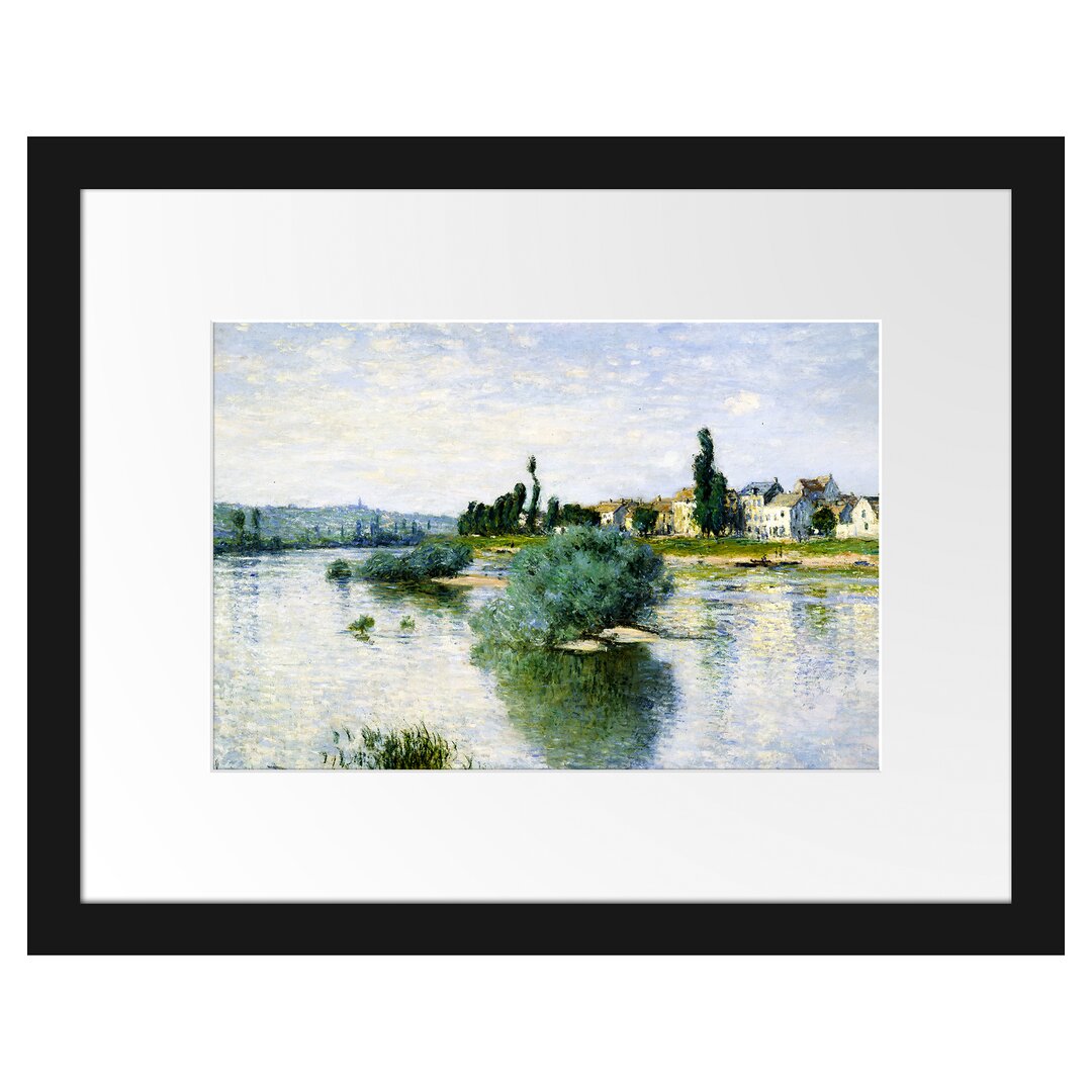 Gerahmter Kunstdruck La Seine À Lavacourt von Claude Monet