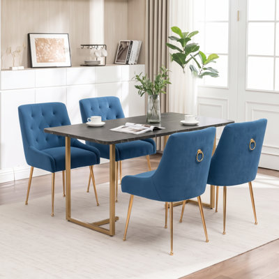 Mayreli Tufted Velvet Upholstered Side Chair