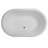Deco 66'' x 39'' Freestanding Soaking Solid Surface Bathtub