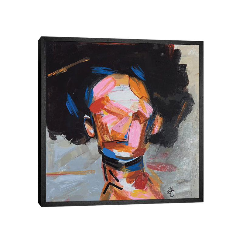 Groovy Toni by Domonique Brown - Print on Canvas, Black Framed Canvas, 45.72 cm H x 45.72 cm W