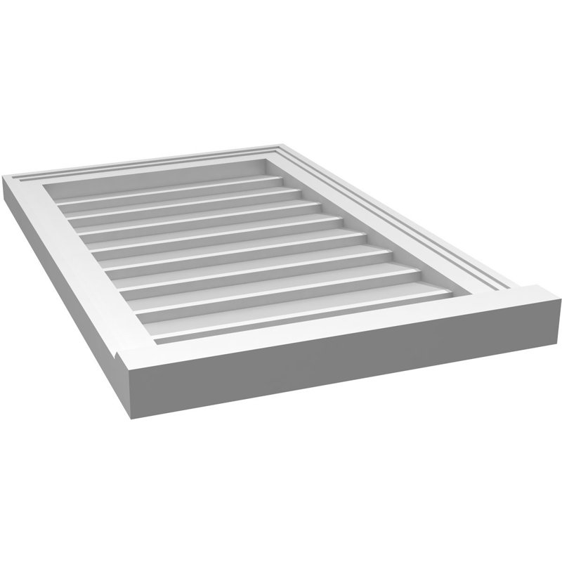 Cadre de seuil Brickmould, brun clair apprêté, H 28 po x l 18 po x P 2 po