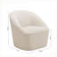 Fauteuil d'appoint pivotant Anson, siège rembourré pour adultes, pour salon, chambre à coucher, bureau à domicile