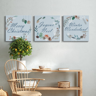 «Snowy Christmas» I-Premium Gallery, toile tendue - prête à être accrochée