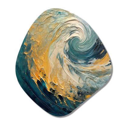 Wendell - Abstract Spirals Nebula Shape Asymmetric Metal Wall Art