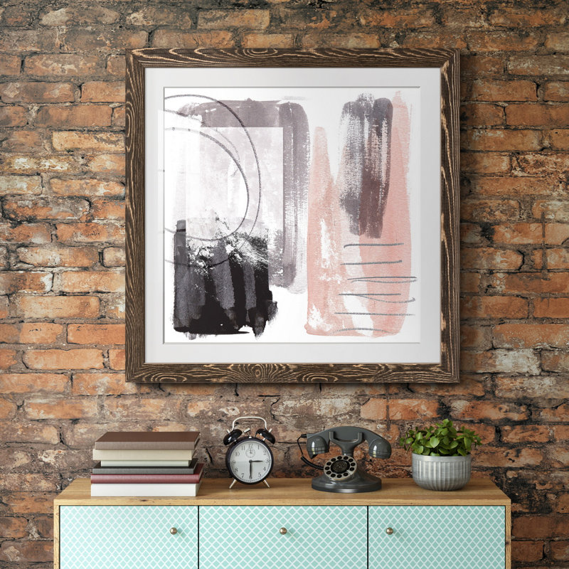 Coexistance III - reproduction encadrée de qualité supérieure - prête à être accrochée, H 17 po x l 17 po x P 1,5 po, Blanc