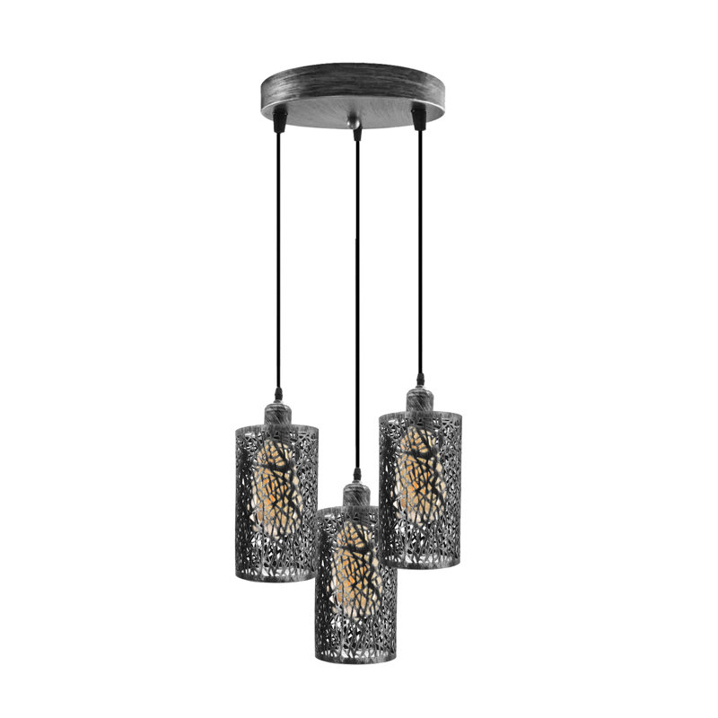 Timeo 3 - Light Cluster Pendant, Brushed Silver