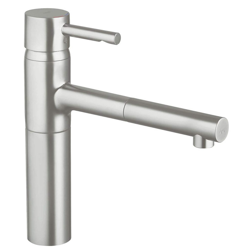 Robinet de cuisine standard à une poignée et à fixation sur le comptoir Essence avec SilkMove®, SuperSteel Infinity