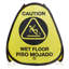 Ensemble de 6 panneaux de signalisation de sol humide jaune 16 po - anglais / espagnol-128904271