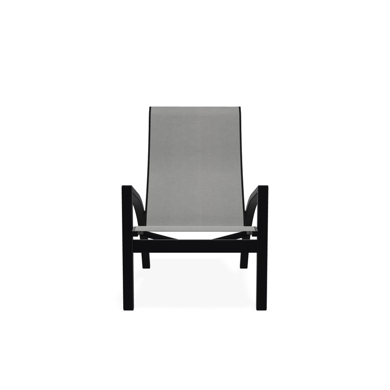 Kendall Outdoor Lounge Chair, Black, Alloy Sunbrella®