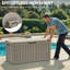 Coffre de terrasse verrouillable 75 gallons avec roulettes Decksplore-112807115