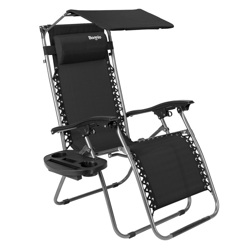 Sebastion Folding Zero Gravity Chair, Black