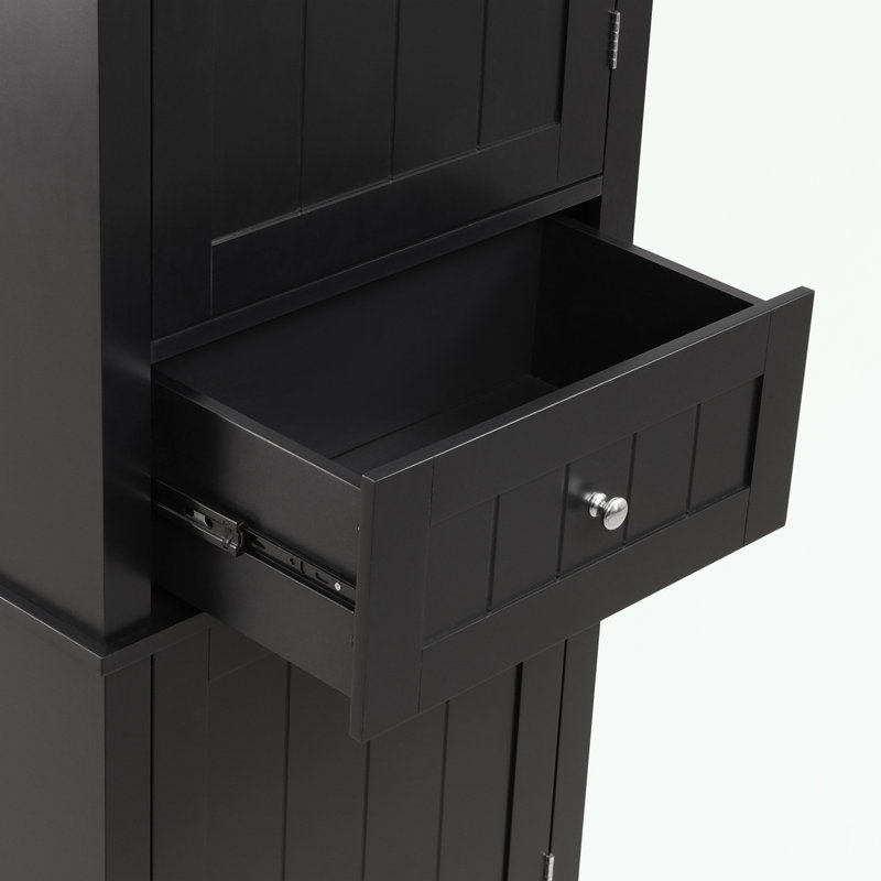 Bajo Linen Cabinet, Black