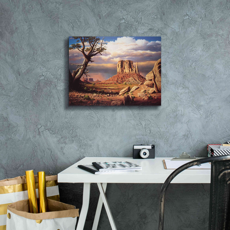 «Home To The Sun» par R. Hed, art mural sur toile, H 12 po x l 16 po x P 0,75 po