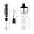 OVENTE Immersion Hand Blender, 300W Electric Handheld Portable Stick Mixer Set with 2 Mixing Speed, Stainless Steel Blades, Egg Whisk Attachment, Mixing Beaker and BPA-Free Food Chopper, Black HS565B-54432607