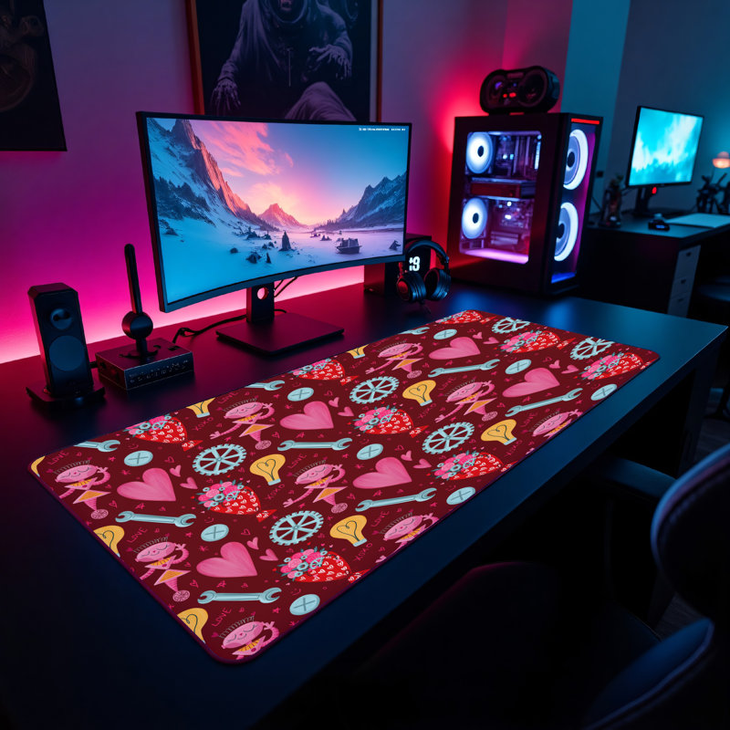 Polyester Desk Pad, 14.4x12.1