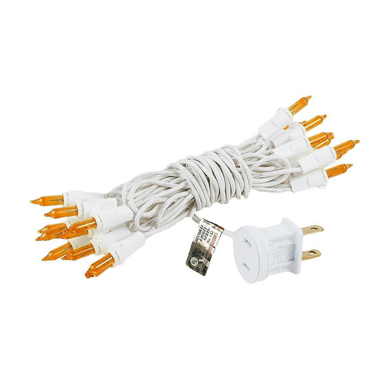 Mini-chaîne 20 ampoules pour l’extérieur 8,5' Pitman, ambre, blanc