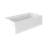 SIGNATURE Rectangle Flat Front 6632 Skirted Whirlpool White-102566989-102566991