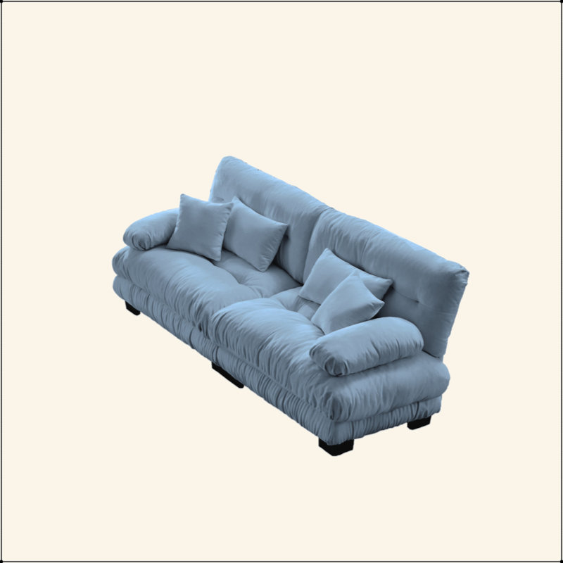 Canapé 2 places Cloud Couch, Bleu