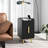 Nightstand With Charging Station Home Bedside Sofa Side Tables With 2 Drawers Cafe Black