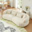 Canapé modulaire incurvé 102 po - Causeuse surdimensionnée beige Boucle, canapé à bulles moderne pour le salon, sans assemblage-858320863