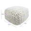 Cathy Cream Woven Pouf