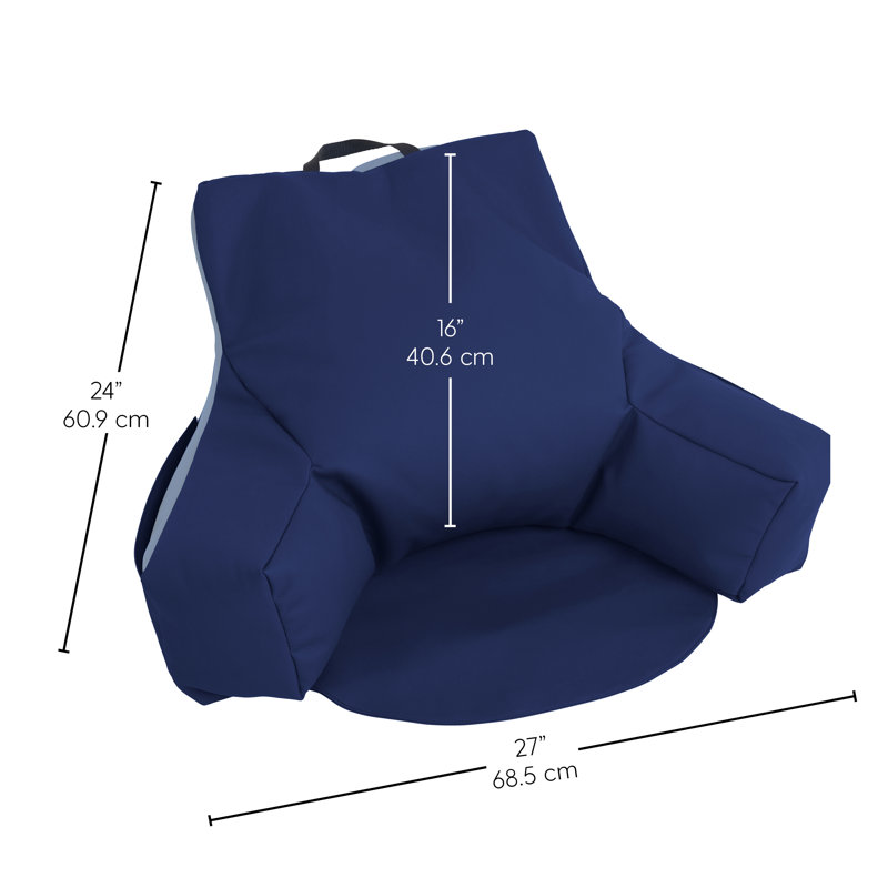 Fauteuil à billes SoftScape Relax N Read, Similicuir bleu marine