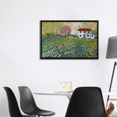 «Spring at Tulip Cottage» par Jo Grundy - reproduction d'art