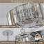 Lustre suspendu en cristal de 17 po